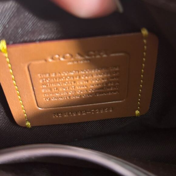 Coach Dreamer Signature Red Clutch Wristlet - Picture 8 of 8